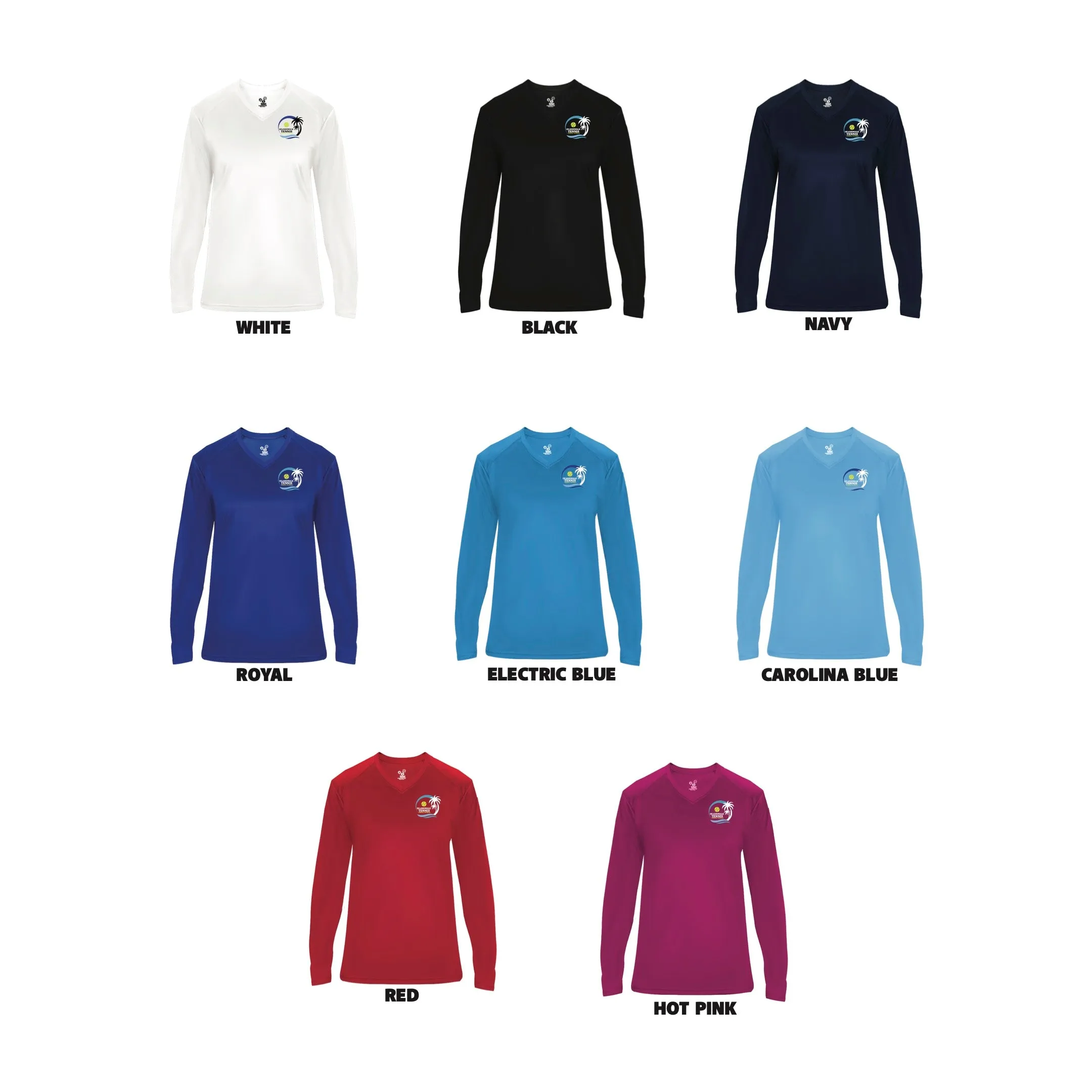 Islandwalk Tennis Ladies Performance Long SleeveT-Shirt - Small Front Chest Logo