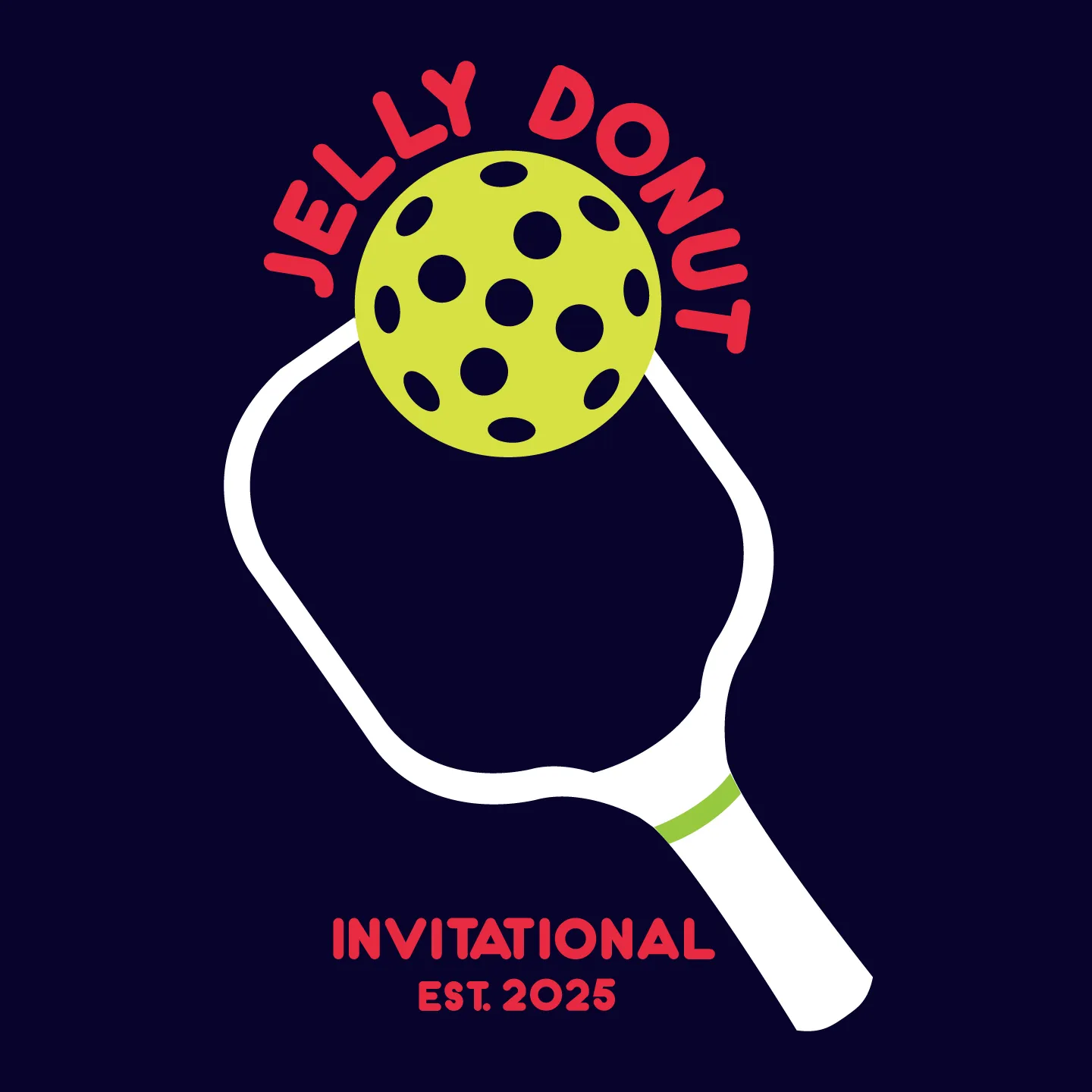 Jelly Donut Pickleball Ladies Performance Short Sleeve T-Shirt ** Paddle logo **