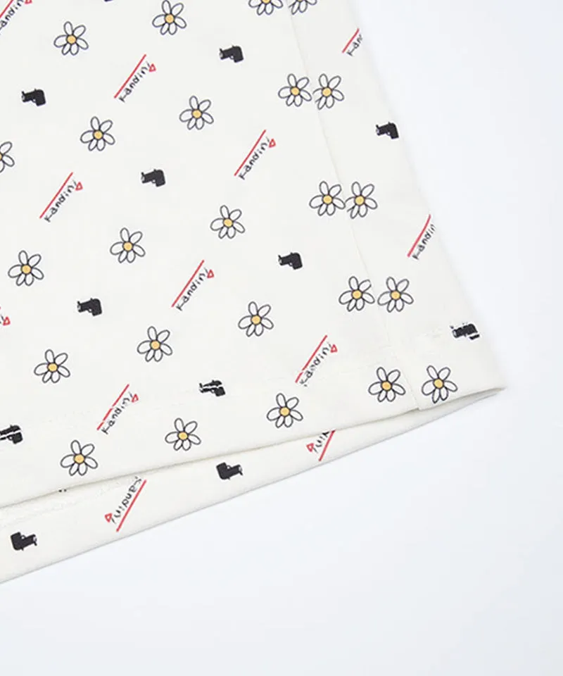 KANDINI Air Flow Printed Polo (Unisex) - Ivory