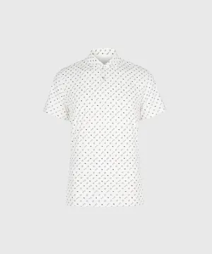 KANDINI Air Flow Printed Polo (Unisex) - Ivory