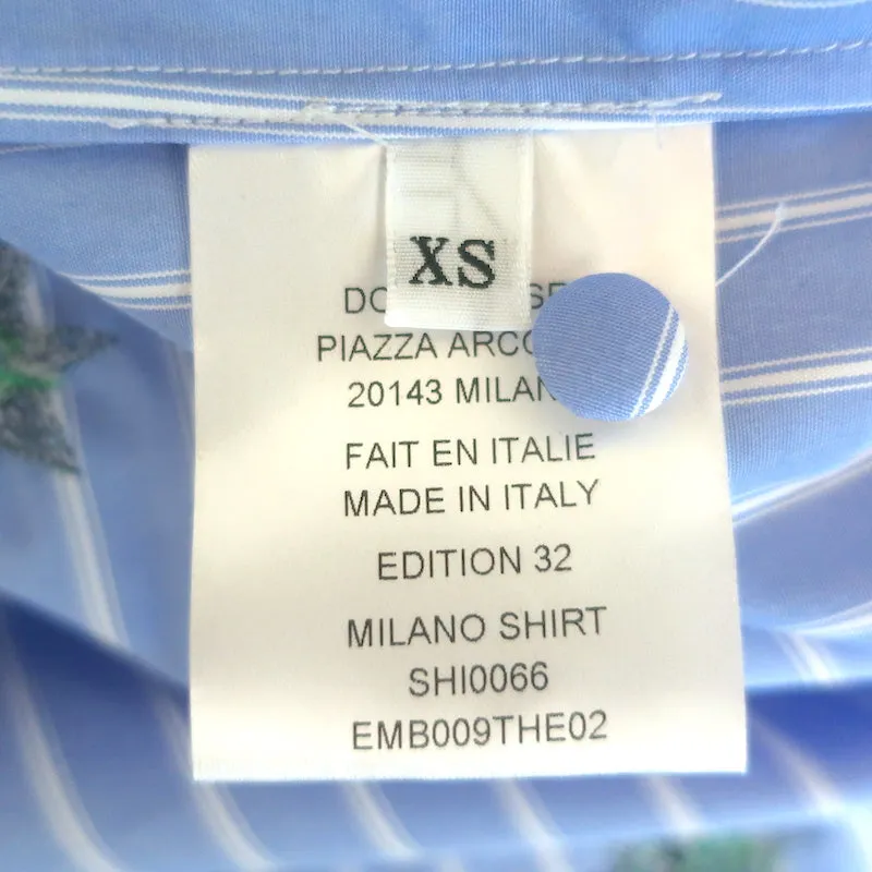 La DoubleJ Sequined Striped Shirt & Shorts Set Blue Size Extra Small NEW