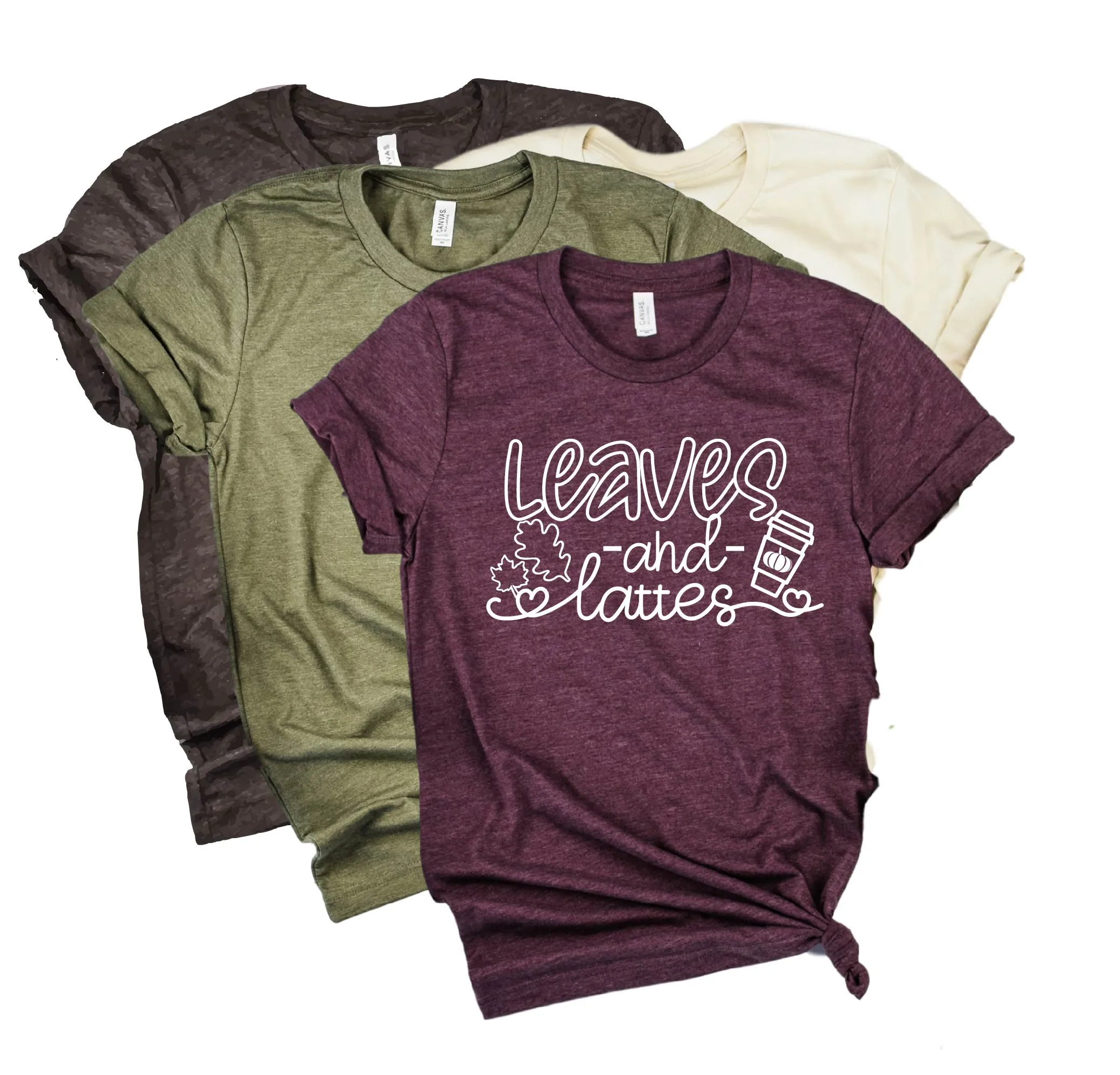 Leaves And Lattes Shirt | Fall Shirt | Unisex Crew