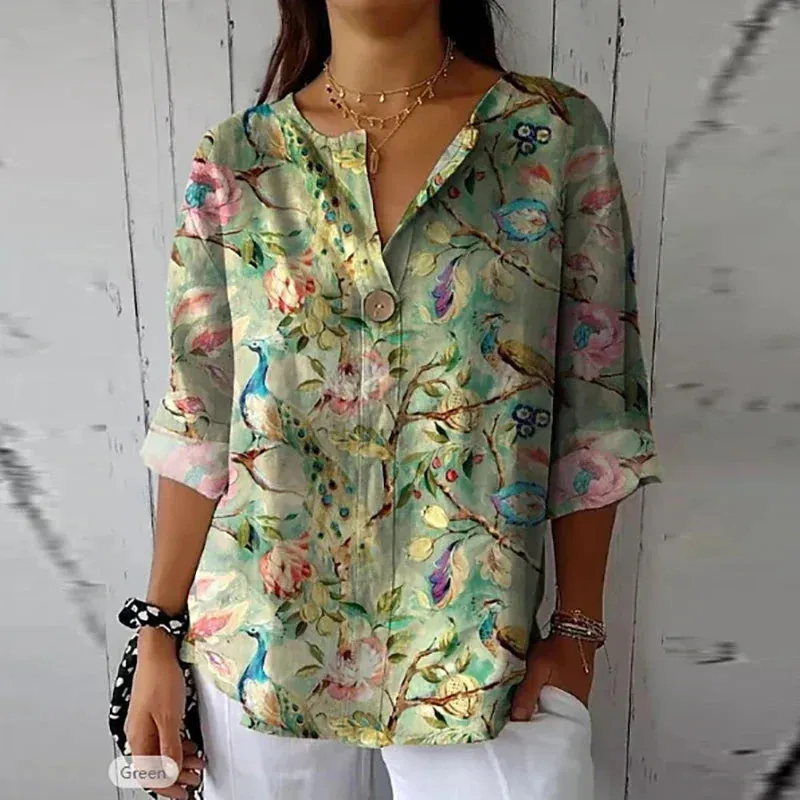 Lila™ - Floral Print Casual Top