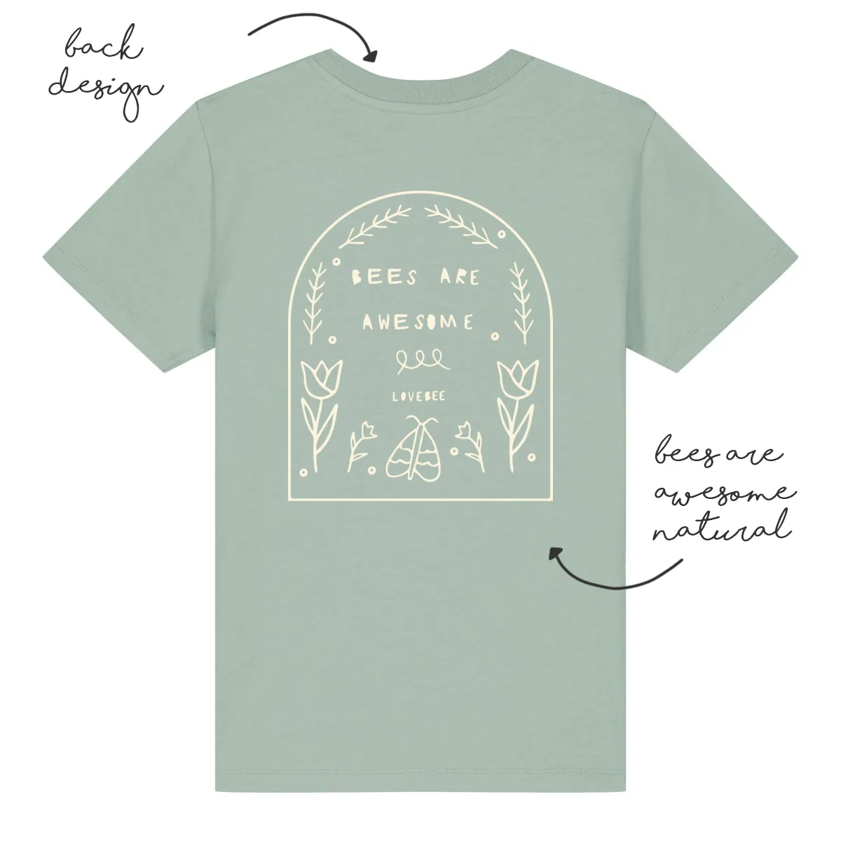 LoveBee T-Shirts | Bees are Awesome | Peppermint