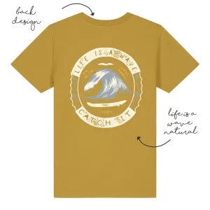 LoveBee T-Shirts | Life Is A Wave | Mustard