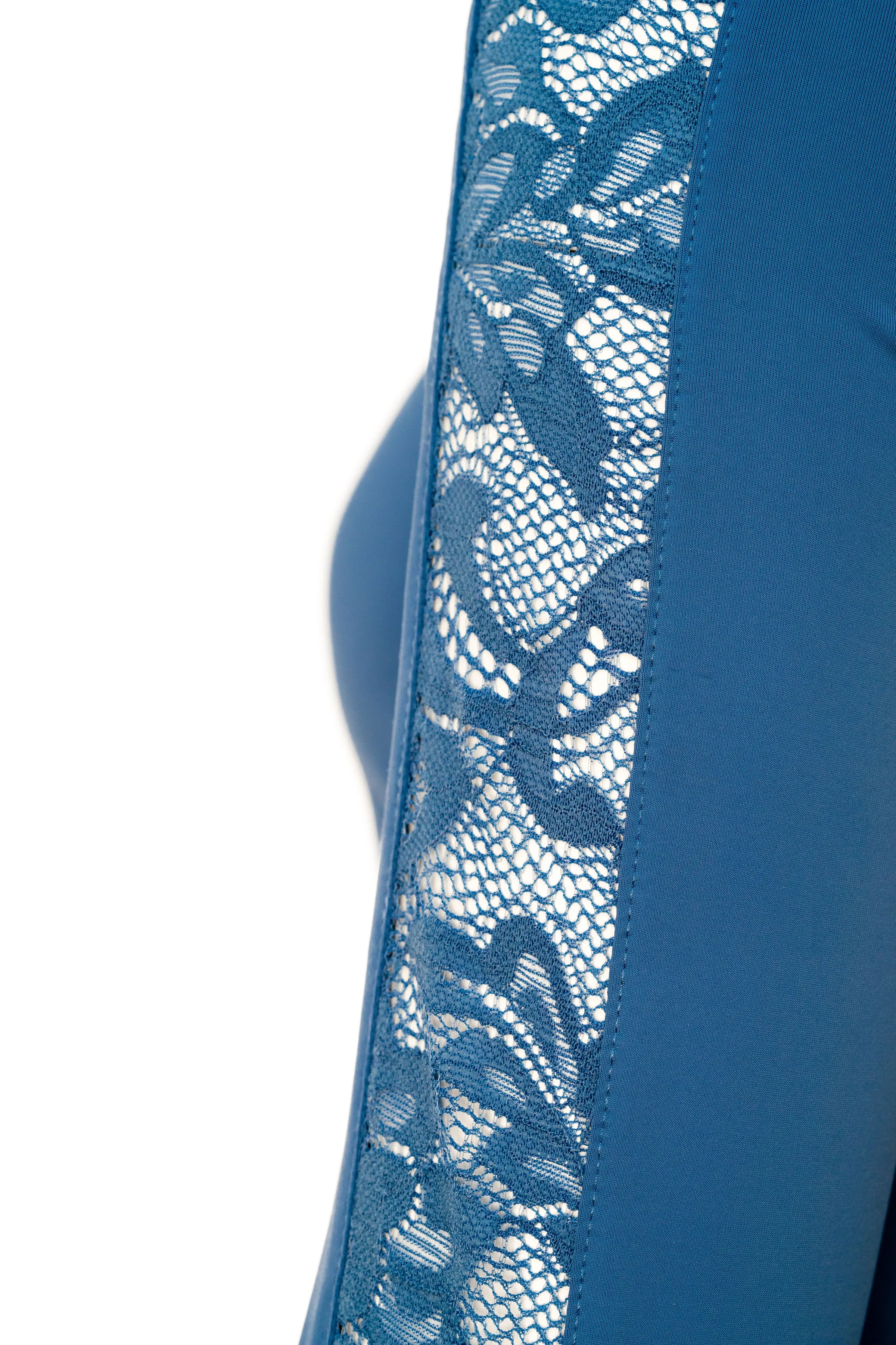 Maia - Sky Blue Long Sleeve Lace Competition Shirt