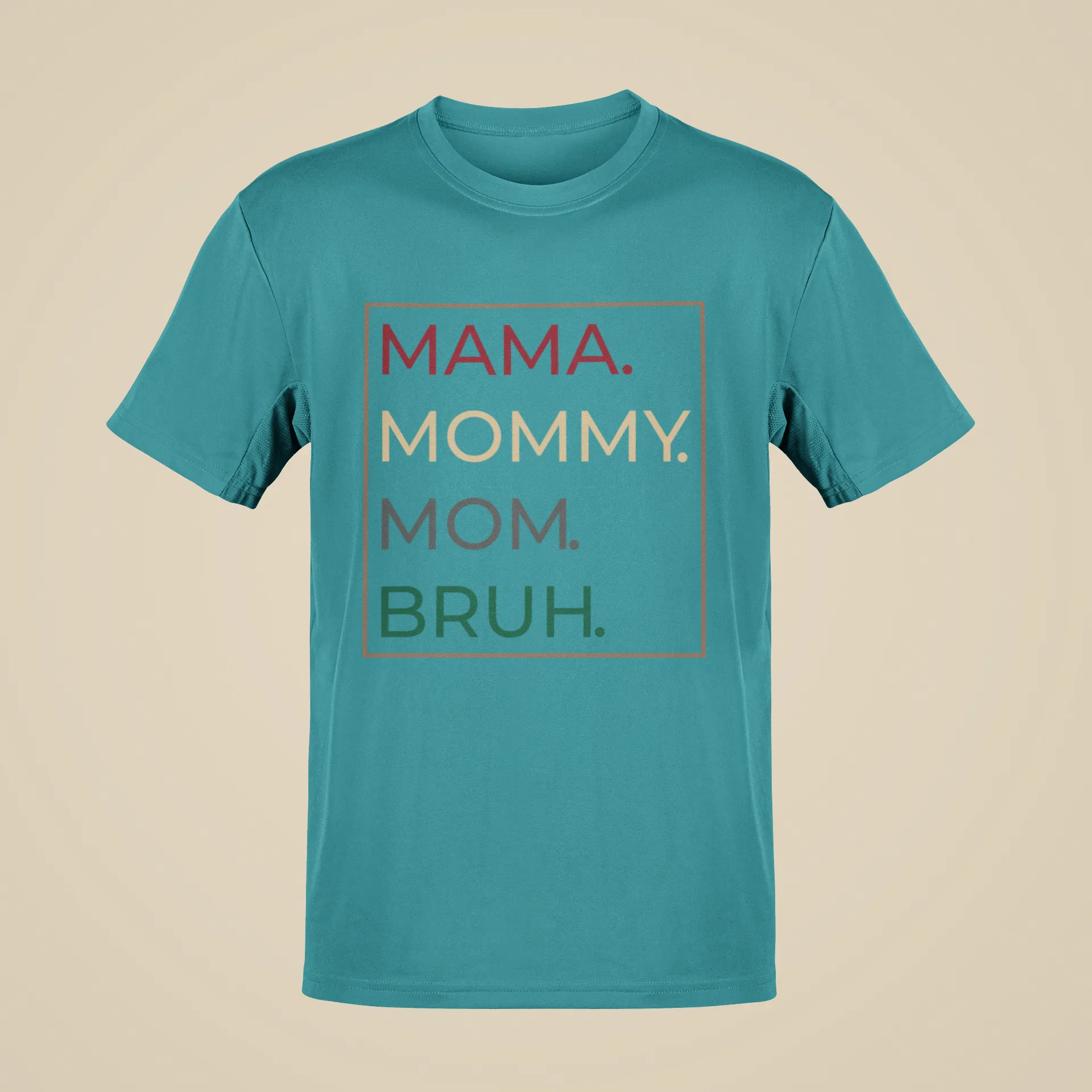 Mama, Mommy, Mom, Bruh Short Sleeve T-Shirt