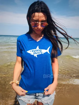 Mama Shark  Shirt - Mommy Shark Shirt - Shark Birthday Shirt