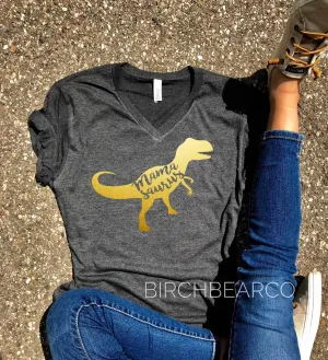 Mamasaurus GOLD METALLIC Shirt