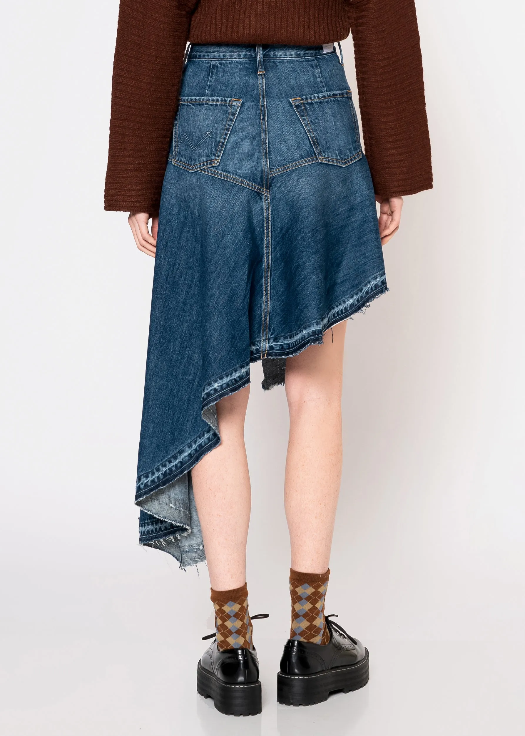 Mandy Asymmetrical Denim Skirt