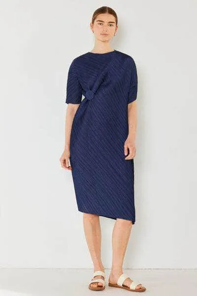 Marina West Swim Pleated Dolman Sleeve Dress
