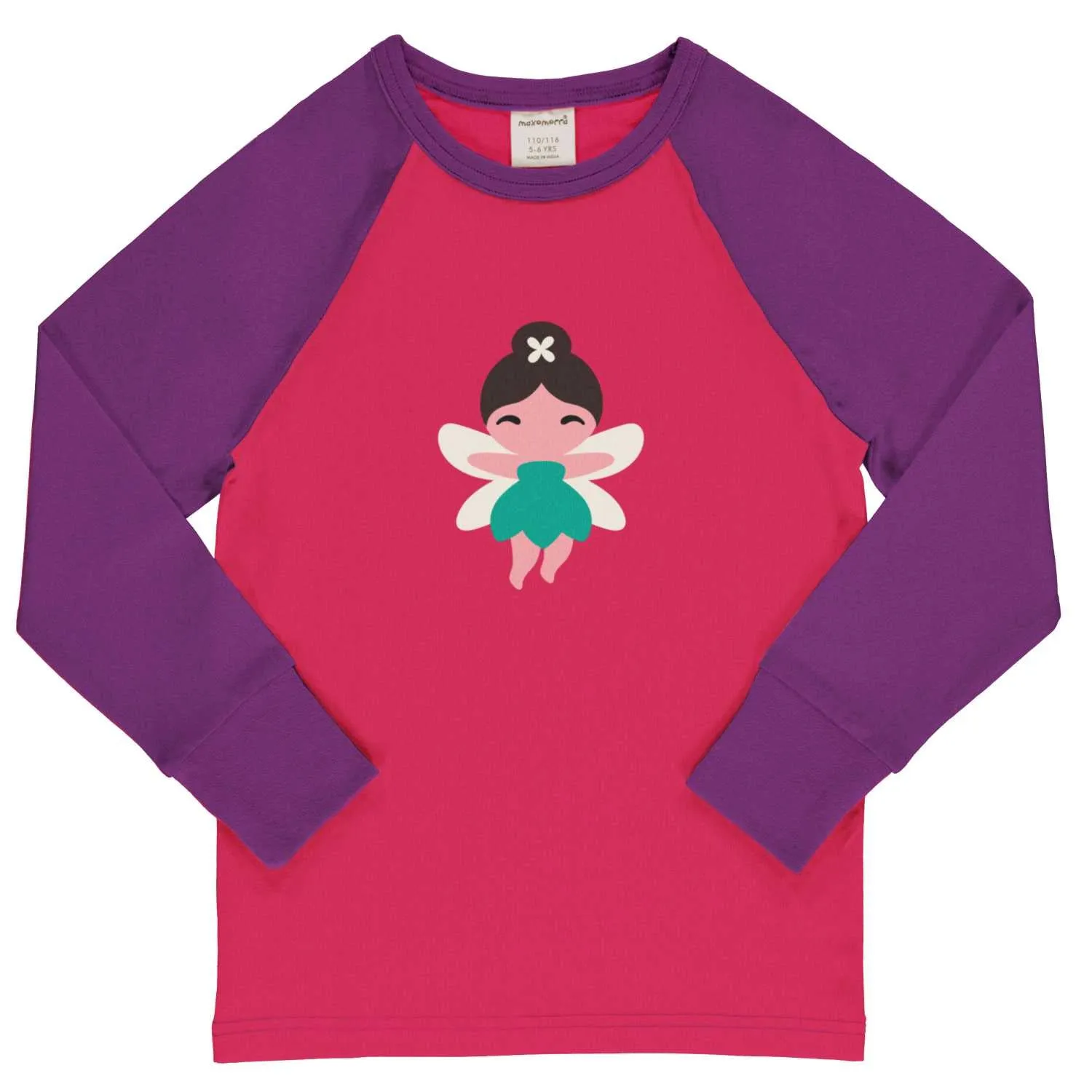 Maxomorra Fairy Ls Raglan Top Aw24