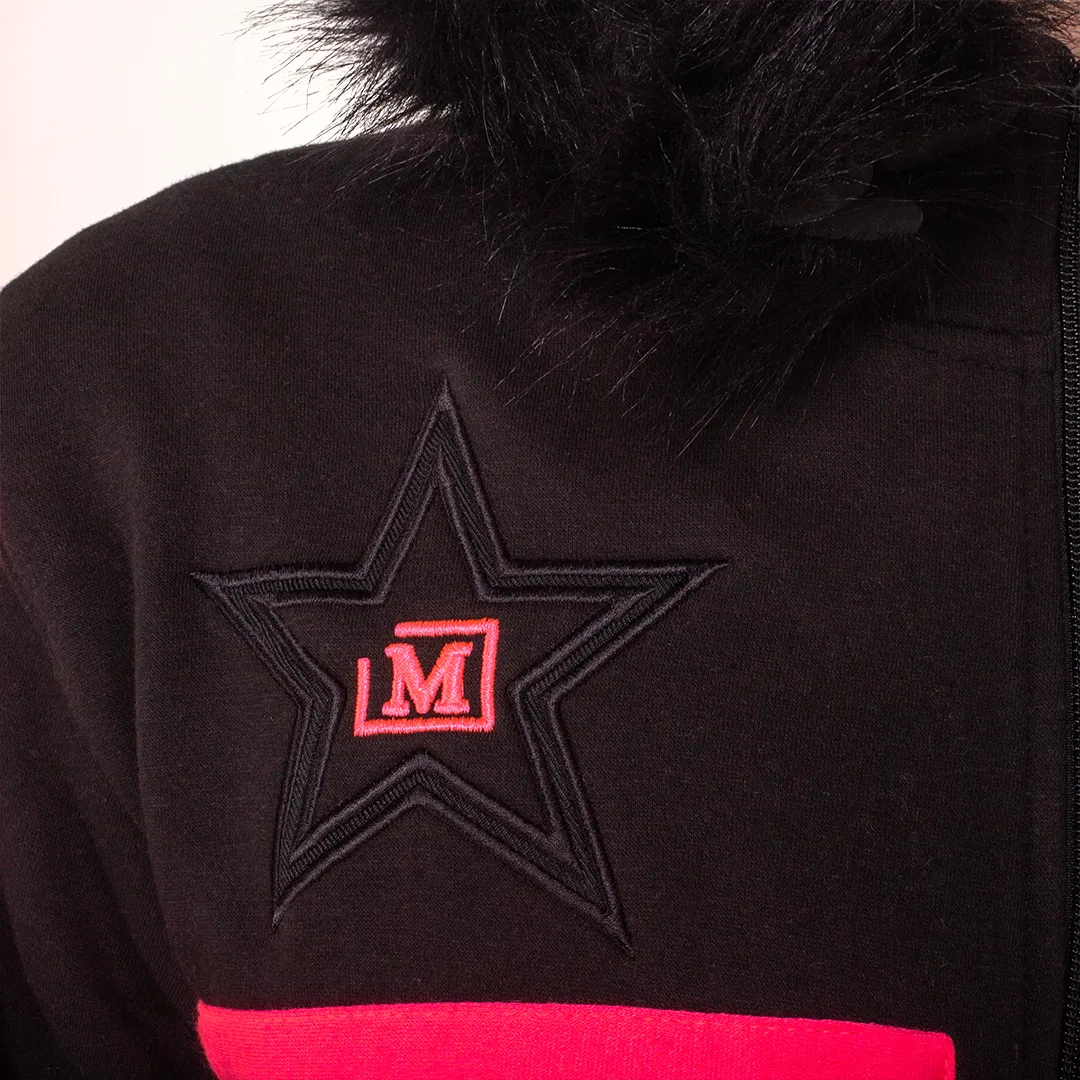 MDB Clearance Women's M-Star Fur Hooded Fleece Sweatsuit