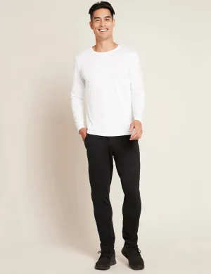 Men's Long Sleeve Crew Neck T-shirt - White