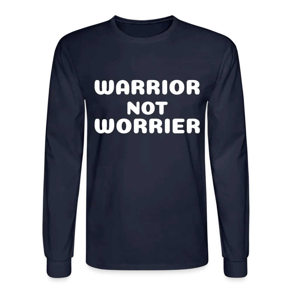 Men's Long Sleeve T-Shirt with a message of strength Warrior