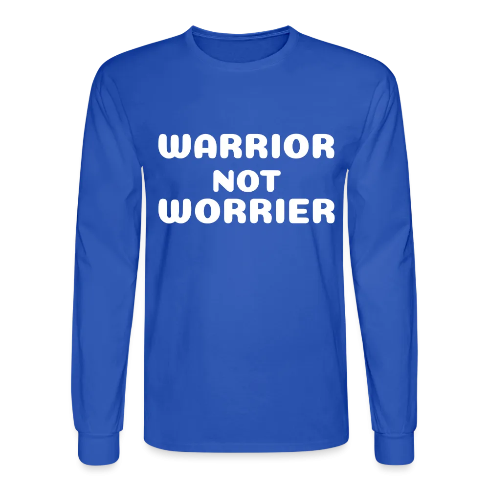 Men's Long Sleeve T-Shirt with a message of strength Warrior
