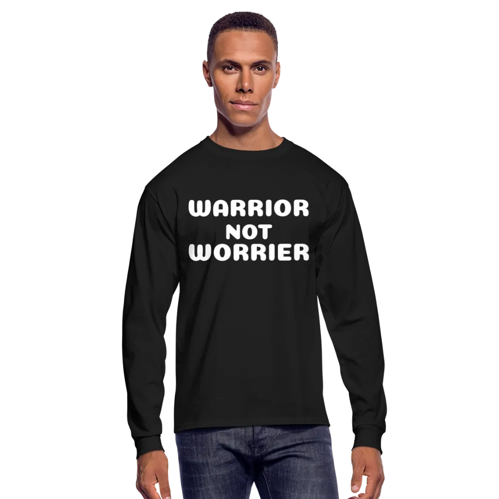 Men's Long Sleeve T-Shirt with a message of strength Warrior