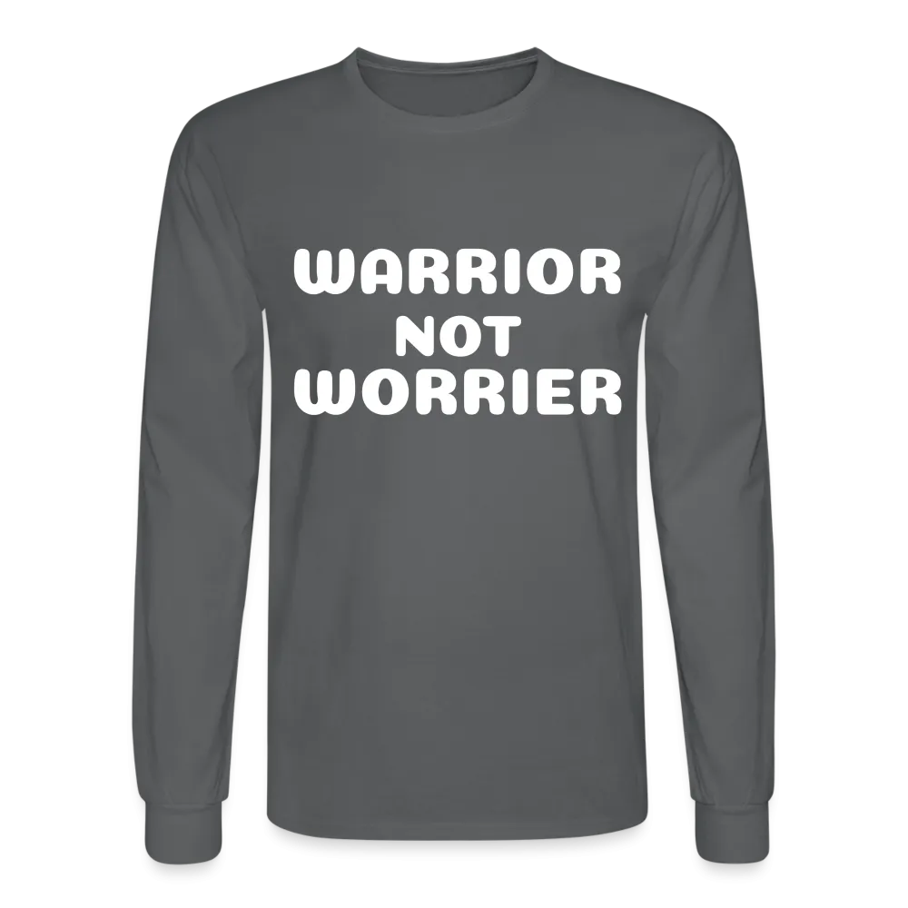 Men's Long Sleeve T-Shirt with a message of strength Warrior