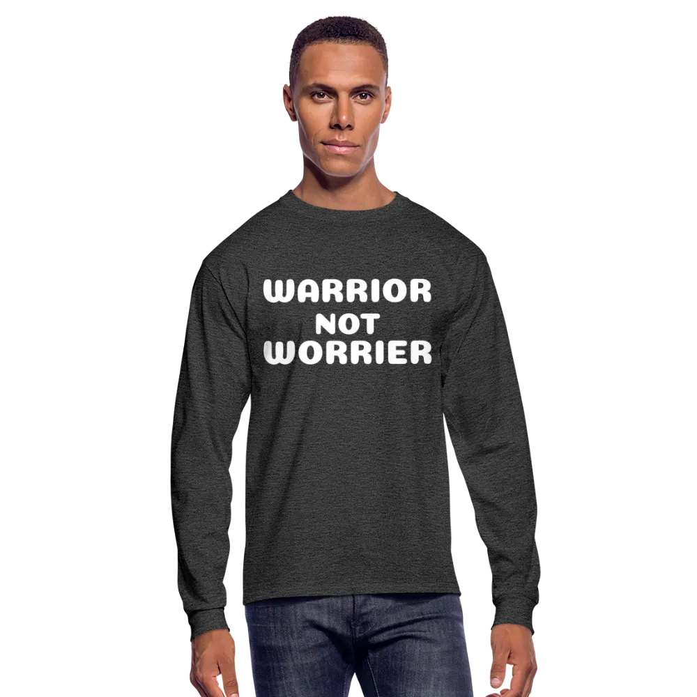 Men's Long Sleeve T-Shirt with a message of strength Warrior