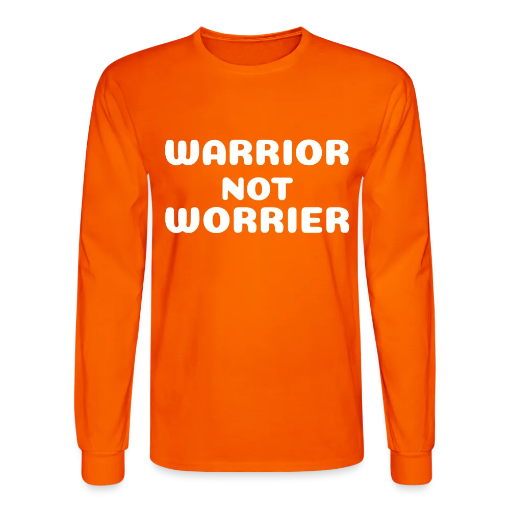 Men's Long Sleeve T-Shirt with a message of strength Warrior