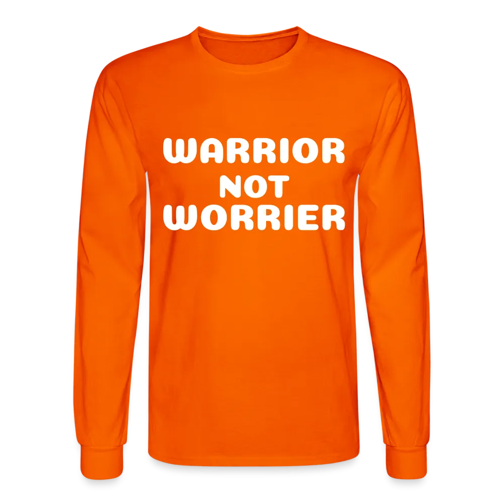 Men's Long Sleeve T-Shirt with a message of strength Warrior