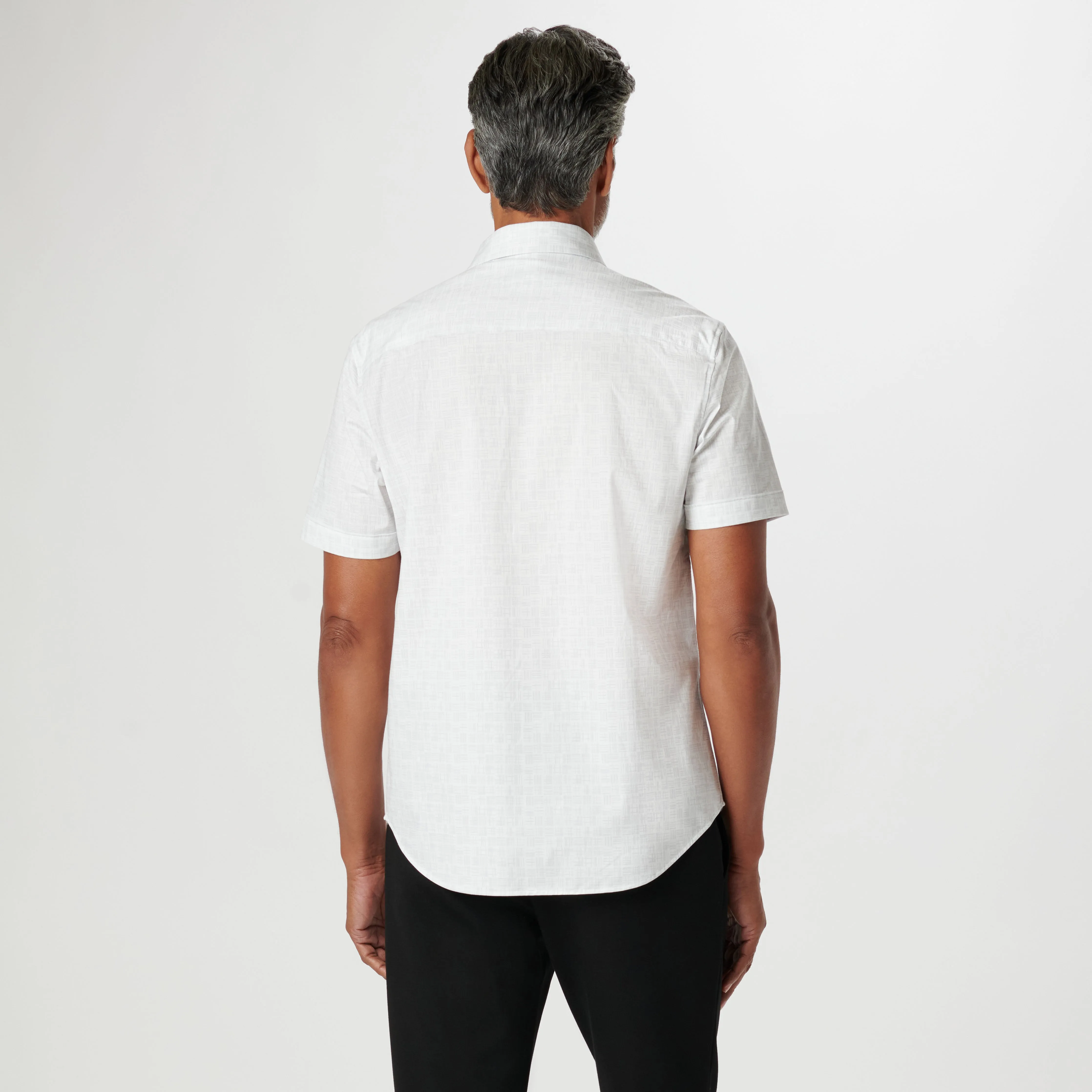 Miles Asymmetric Check OoohCotton Short Sleeve Shirt