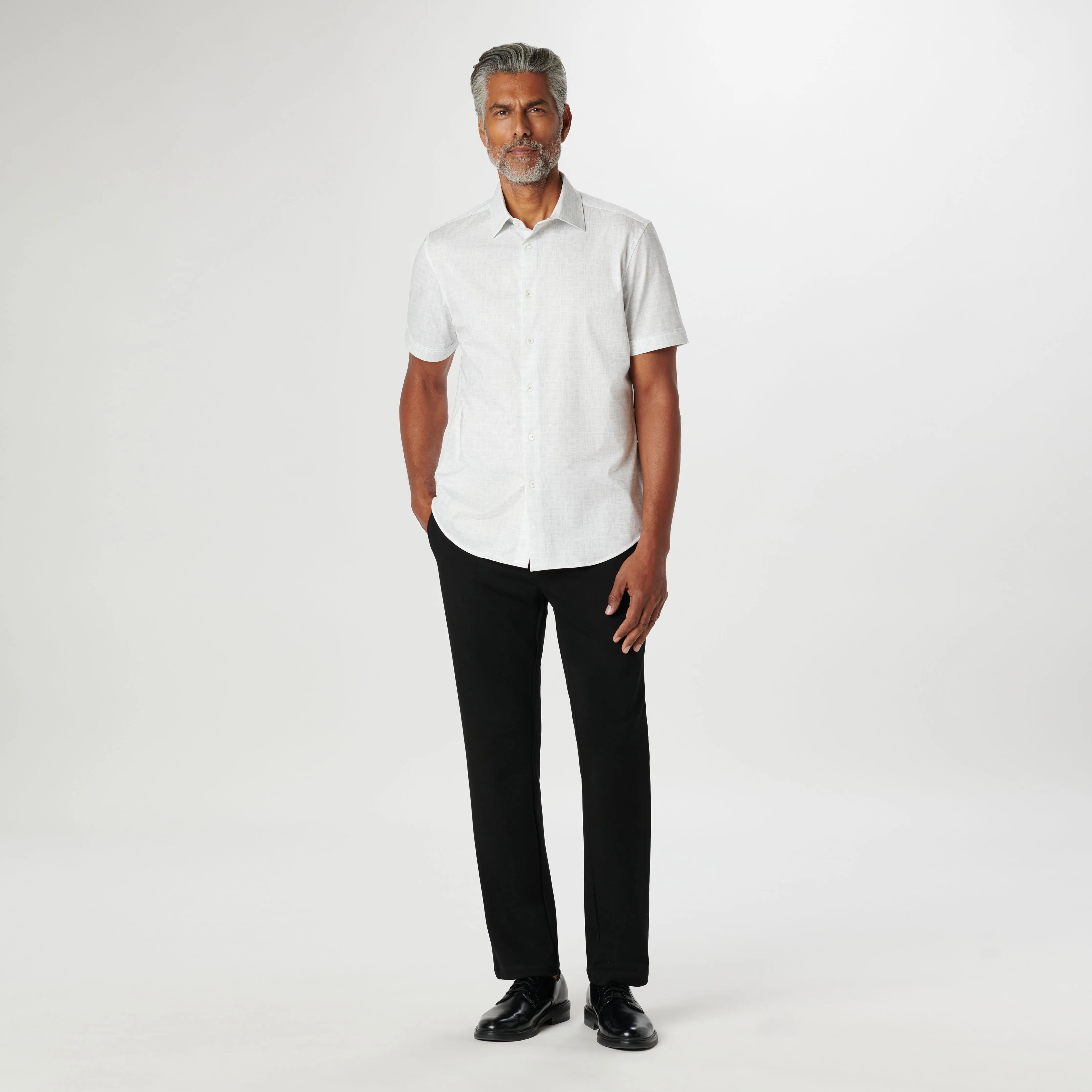 Miles Asymmetric Check OoohCotton Short Sleeve Shirt