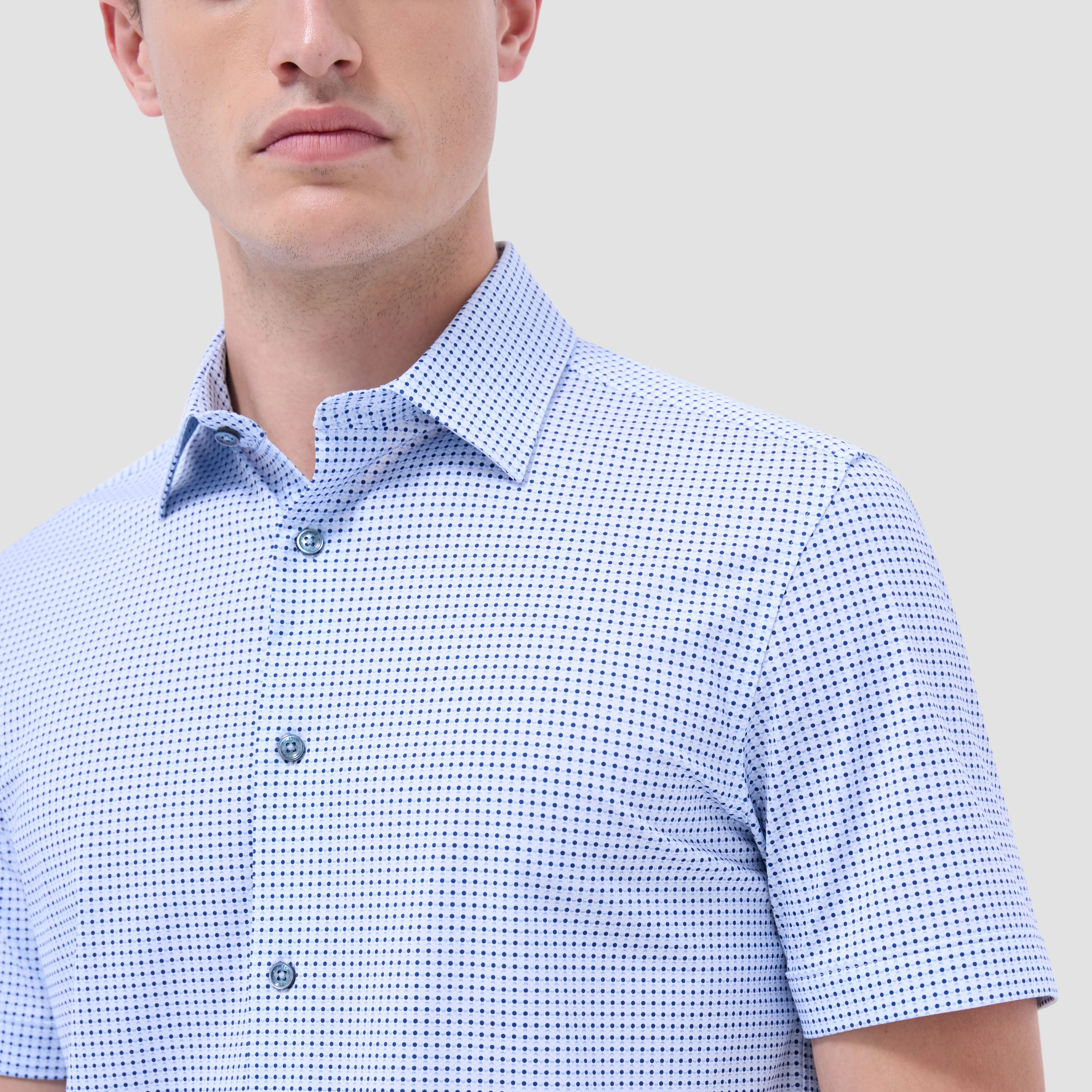 Miles Geometric OoohCotton Short -Sleeve Shirt