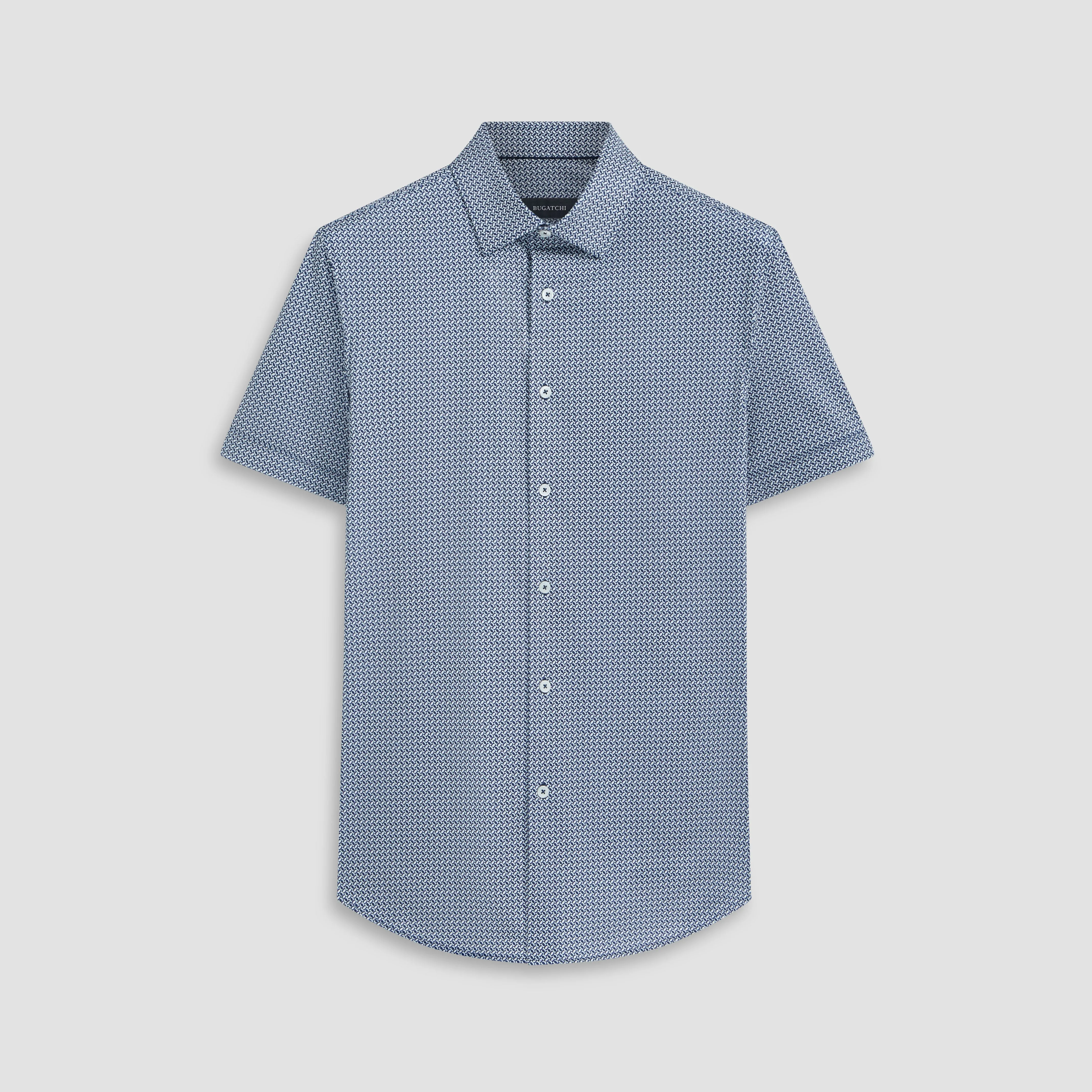Miles Geometric OoohCotton Short Sleeve Shirt