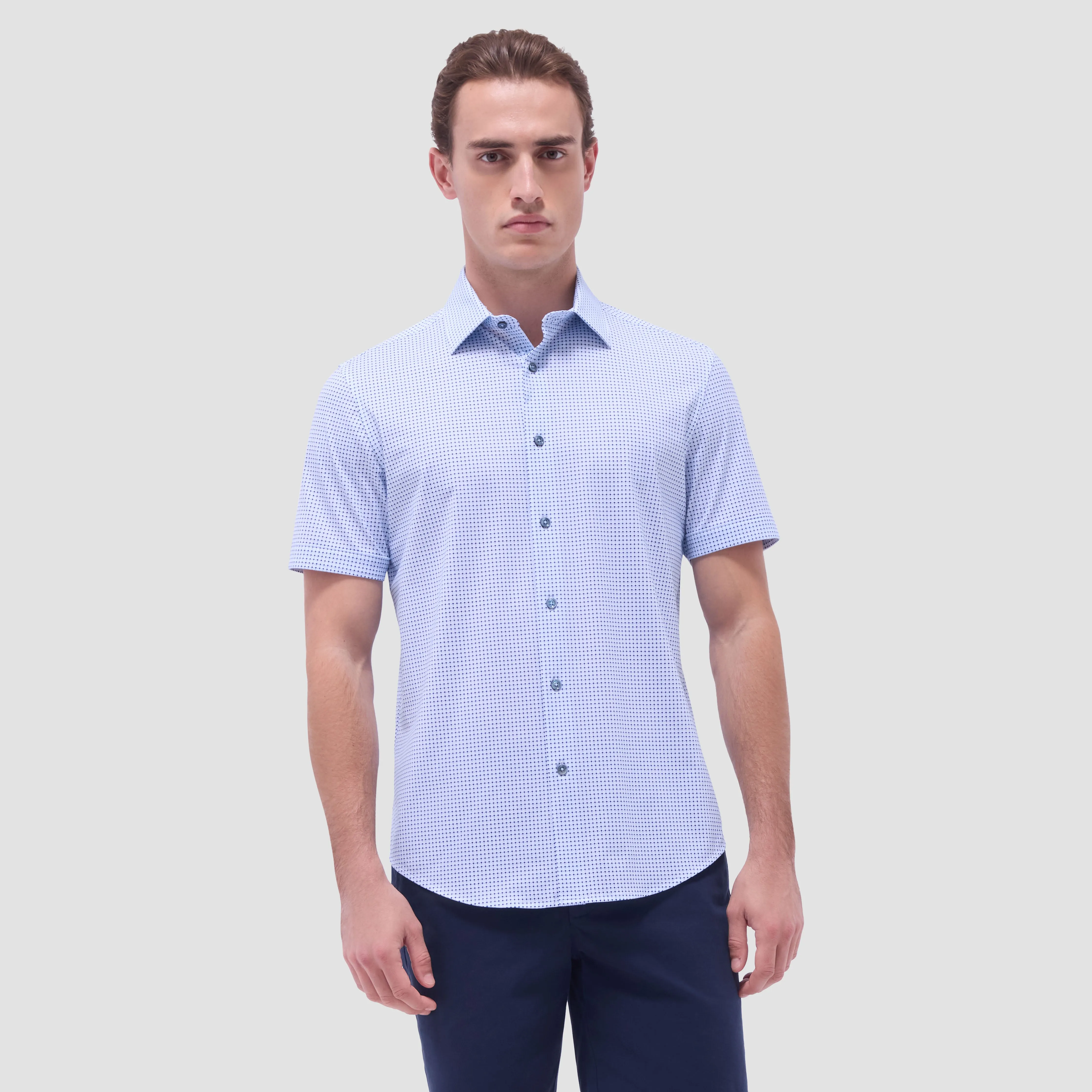 Miles Geometric OoohCotton Short -Sleeve Shirt