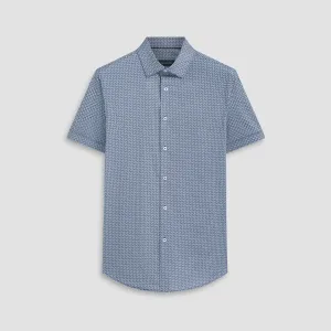Miles Geometric OoohCotton Short Sleeve Shirt