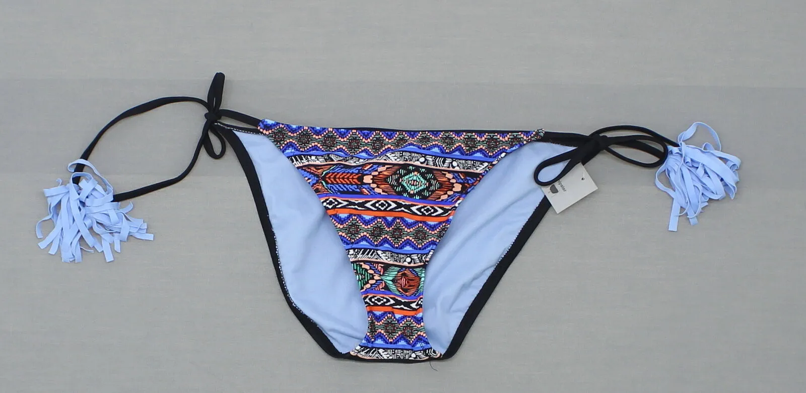 Mossimo Women's Tie Side Bikini Swim Bottom Blue Medium