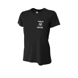 Mountlake Terrace High School Women's Short Sleeve Training Top (Black/Grey/Red)