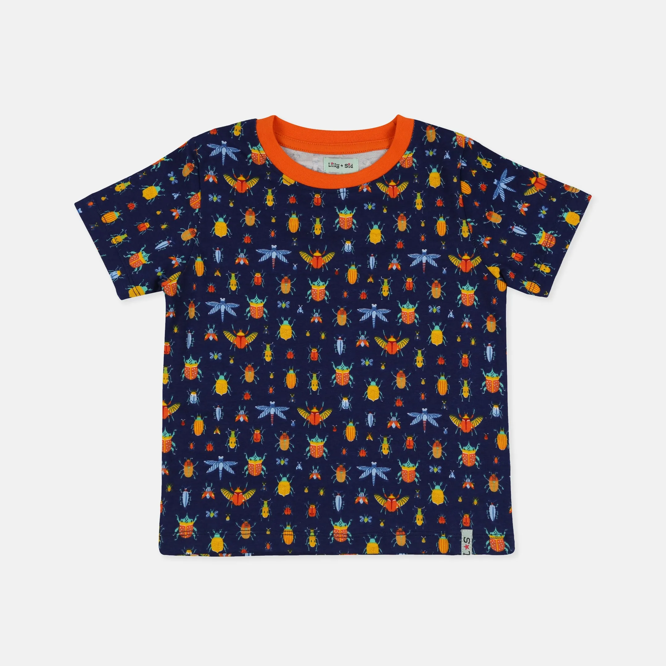 Multicoloured Bugs And Stripe Print T-Shirt - 2 Pack