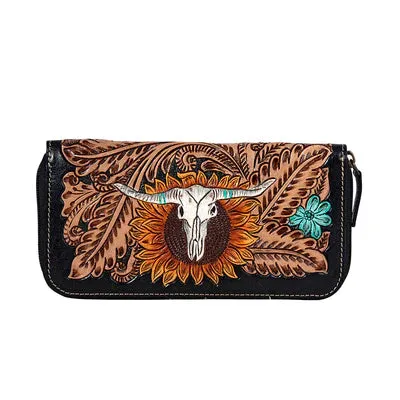 Myra Spirit of the Herd Hand-Tooled Wallet