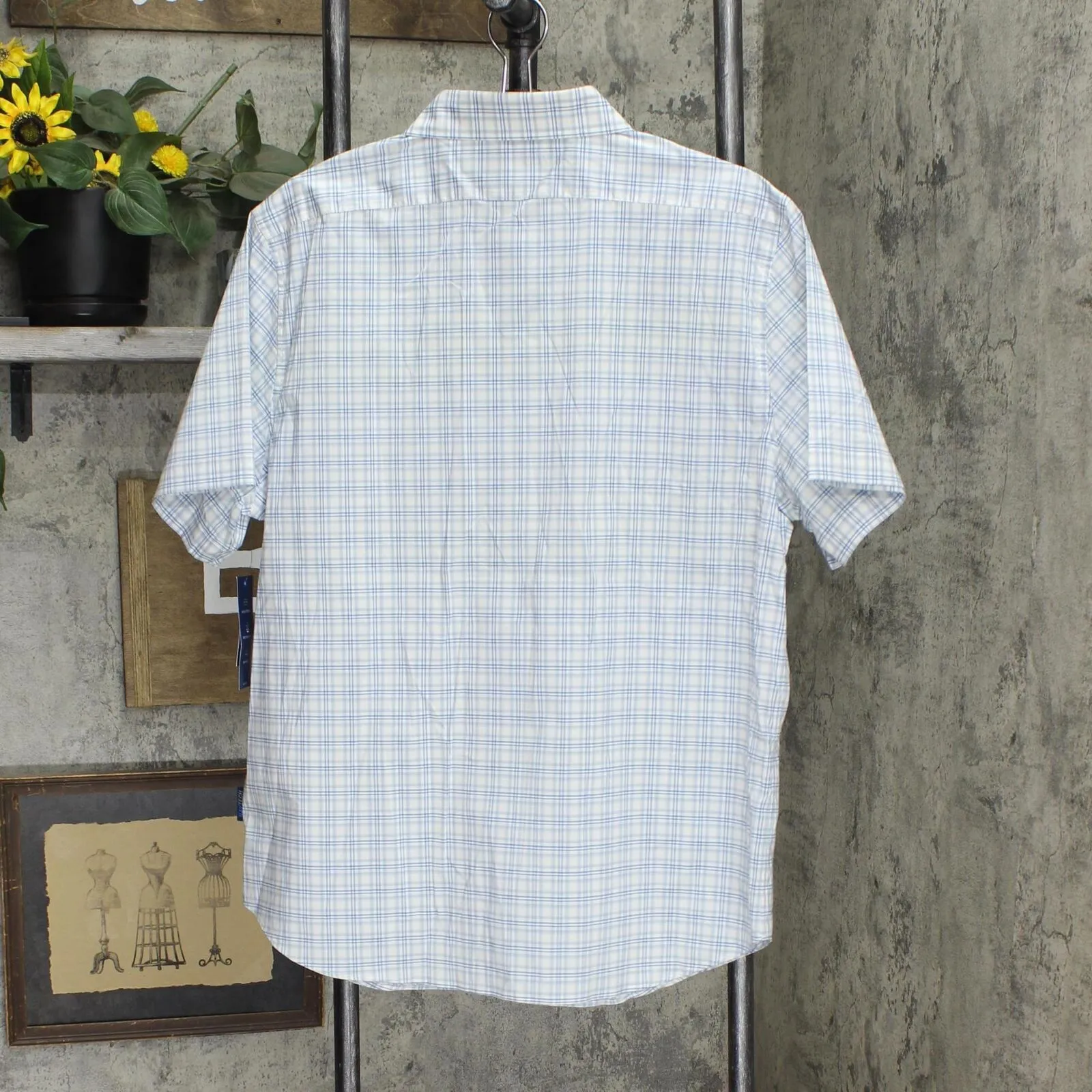 Nautica Navtech Performance Breathable Moisture-Wicking Short-Sleeve Plaid Shirt