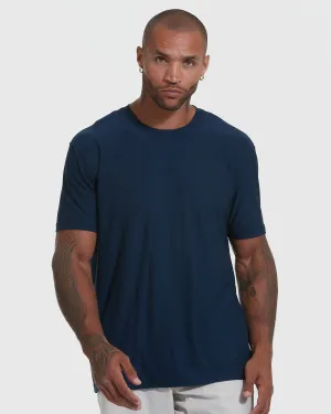 Navy Short Sleeve Crew Neck T-Shirt