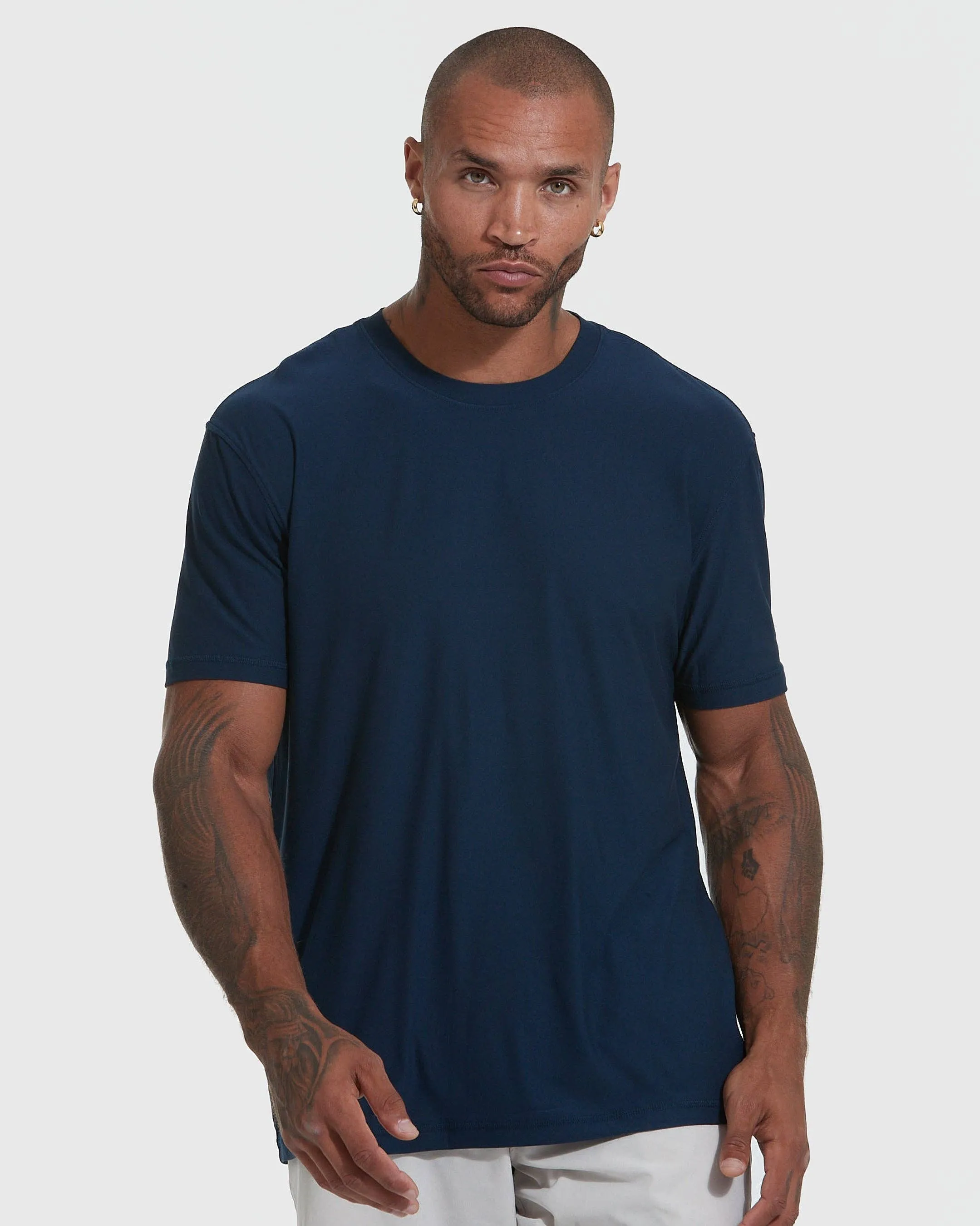 Navy Short Sleeve Crew Neck T-Shirt