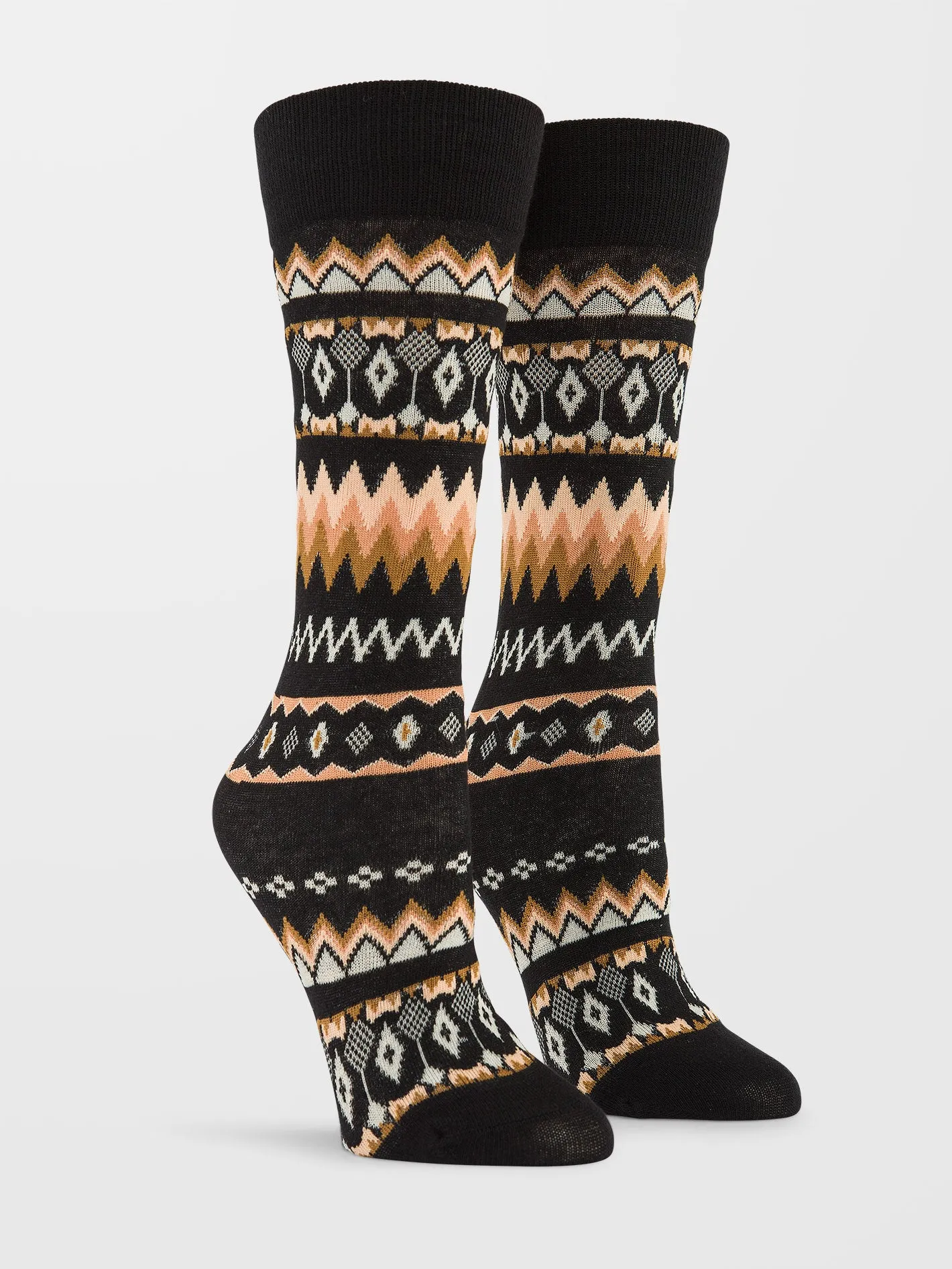 Not Fairisle Socks - VINTAGE BLACK