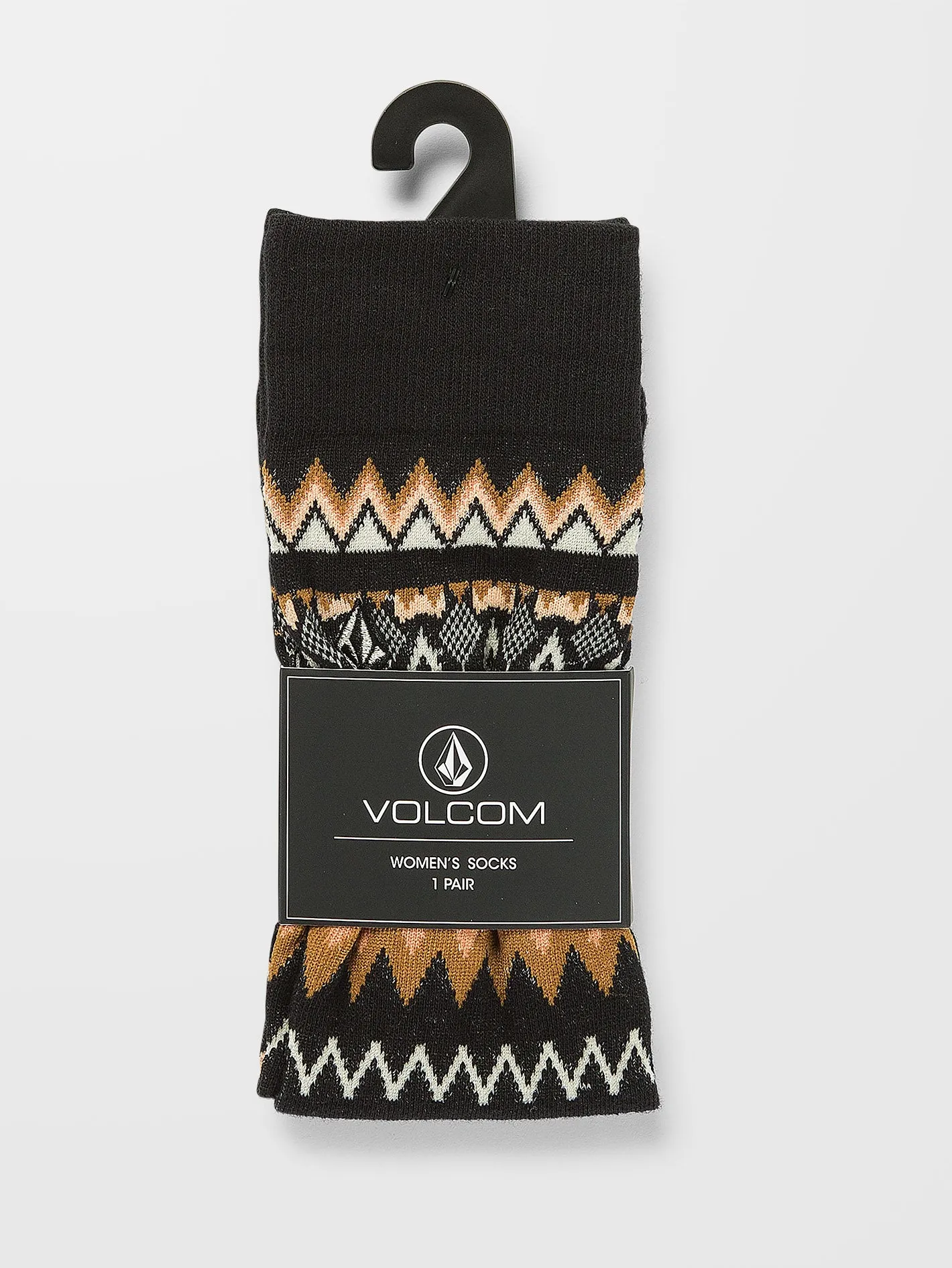 Not Fairisle Socks - VINTAGE BLACK