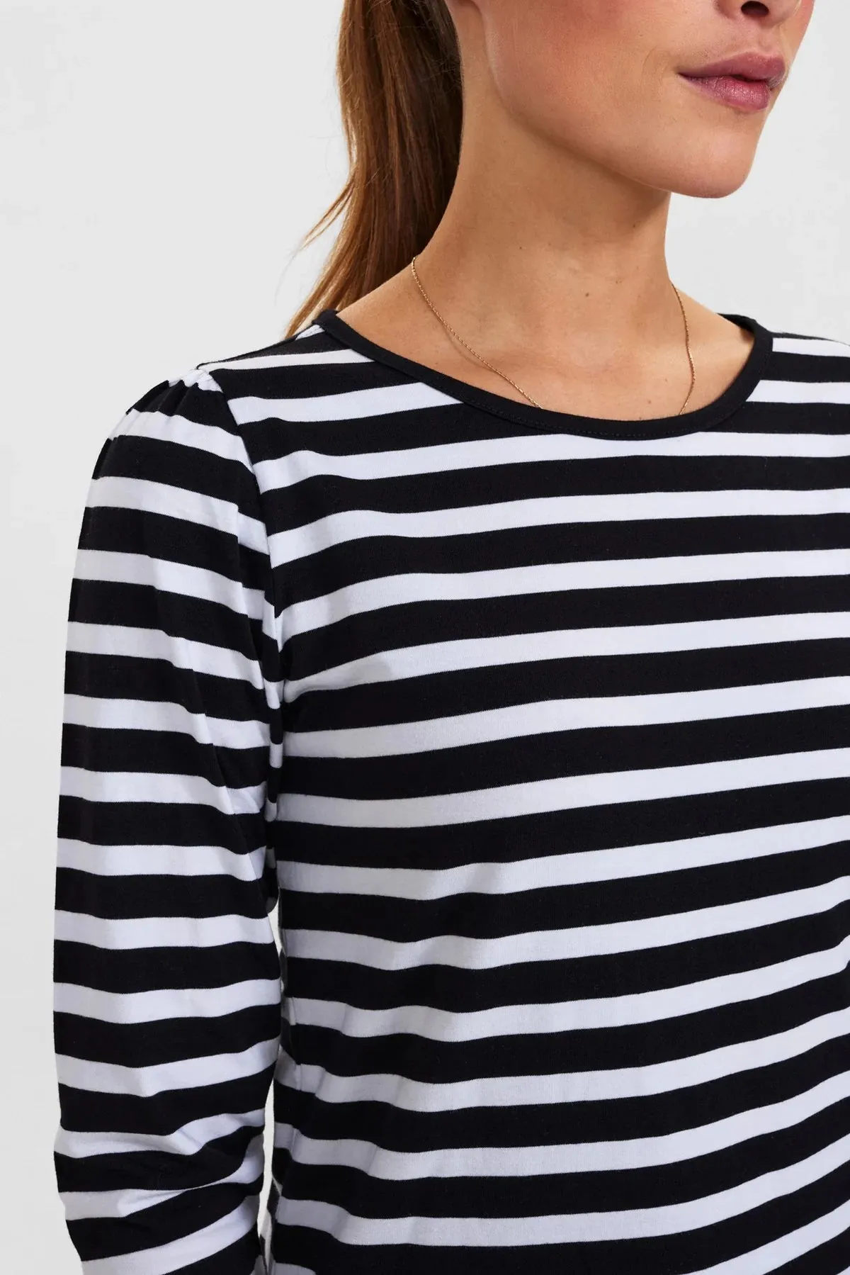 Numph NUDAIMI Long Sleeve T-SHIRT -Bright White