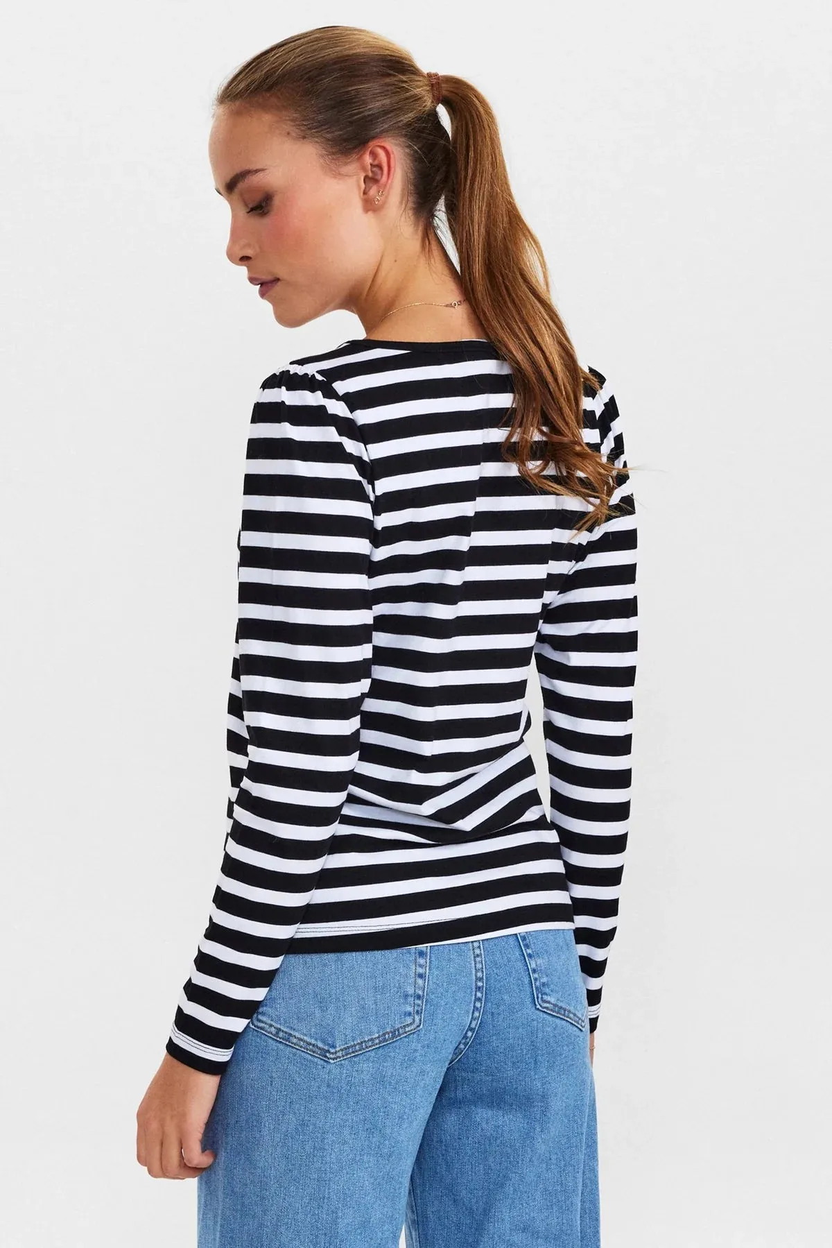 Numph NUDAIMI Long Sleeve T-SHIRT -Bright White