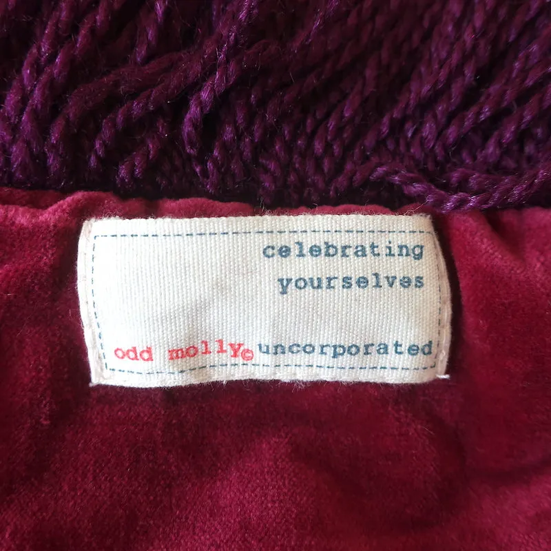 Odd Molly Sequined & Embroidered Hooded Scarf Pink/Purple