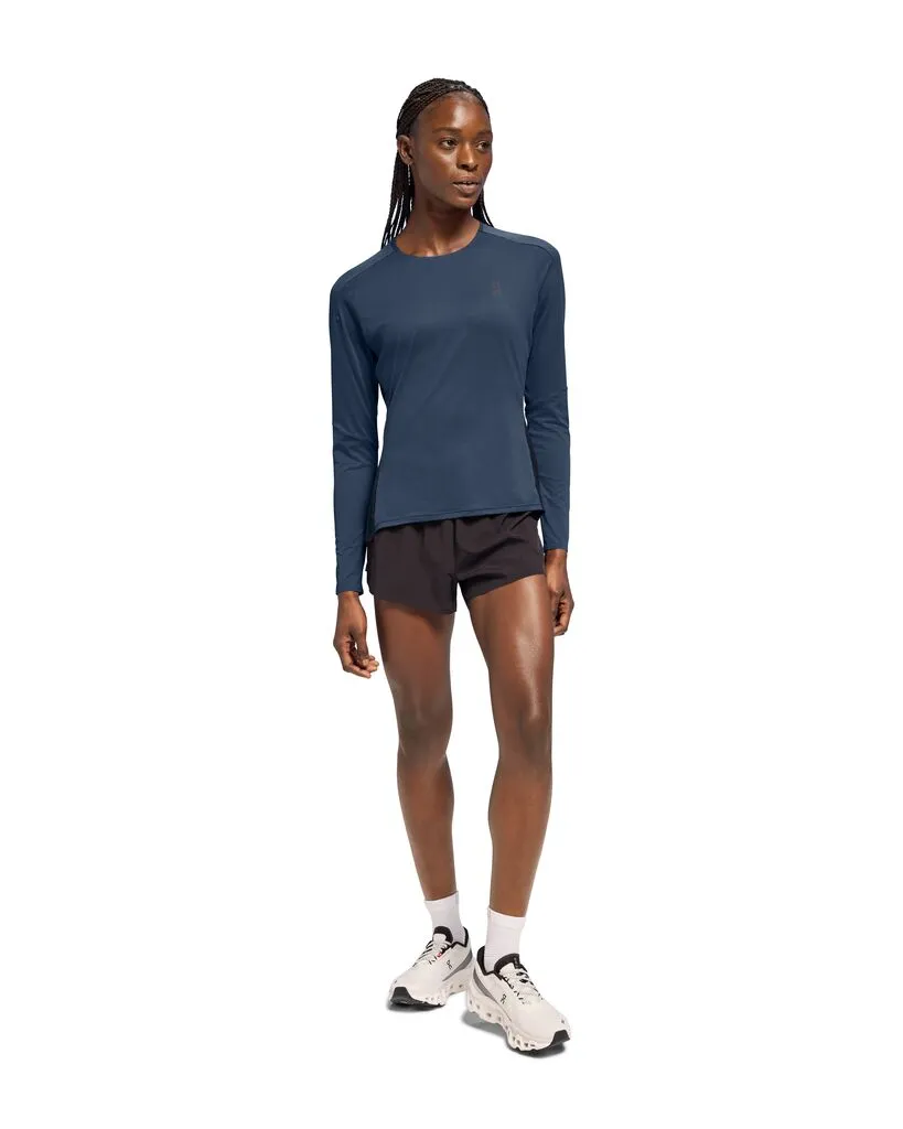 On Running Performance Long-T (Womens) - Denim/Navy