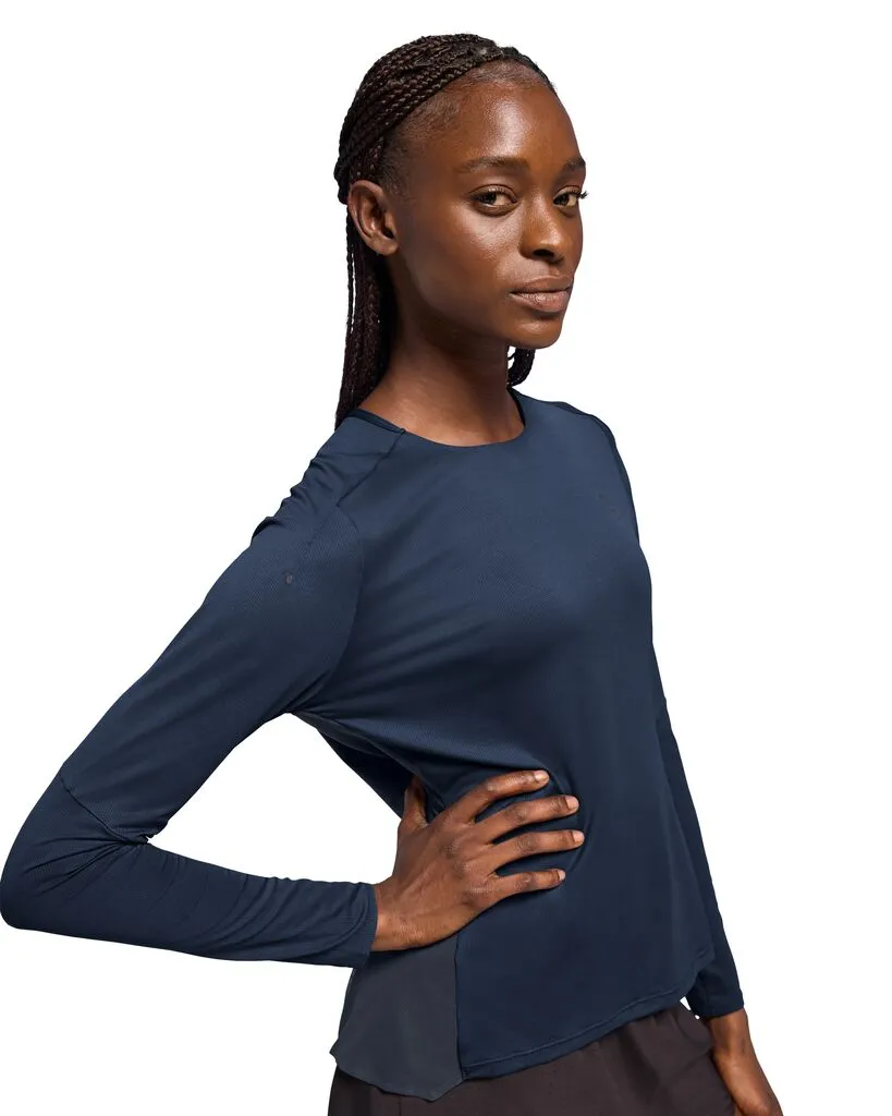 On Running Performance Long-T (Womens) - Denim/Navy