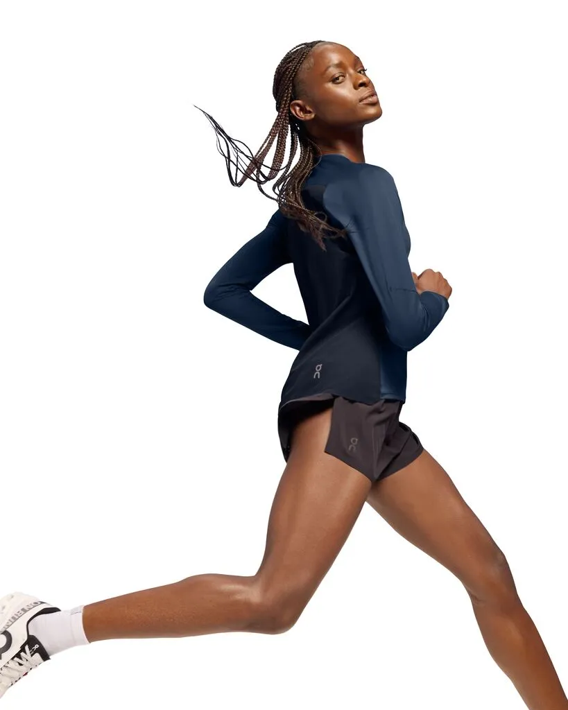 On Running Performance Long-T (Womens) - Denim/Navy