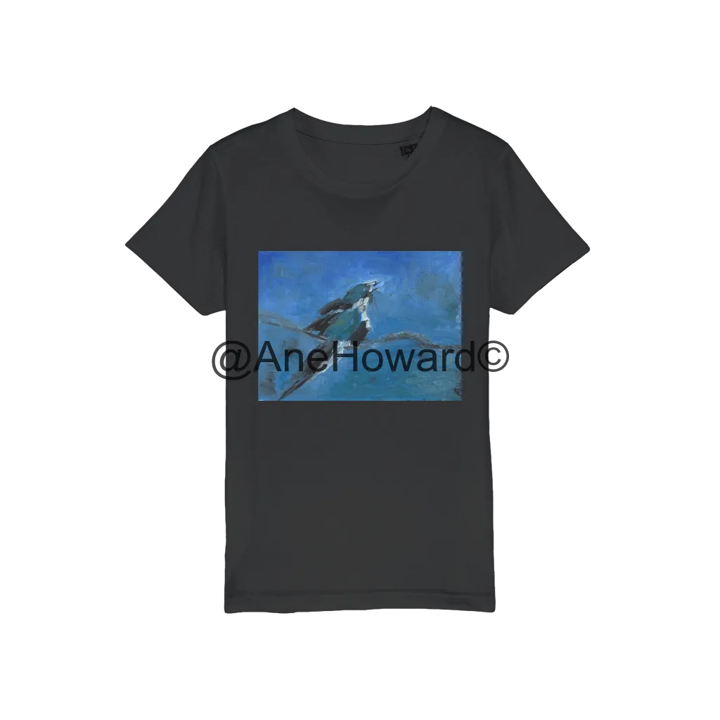 Organic Cotton Jersey Kids T-Shirt Blue Bird