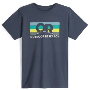 Outdoor Research Advocate Stripe Tee - Naval Blue/Verdant - Unisex (Size L)