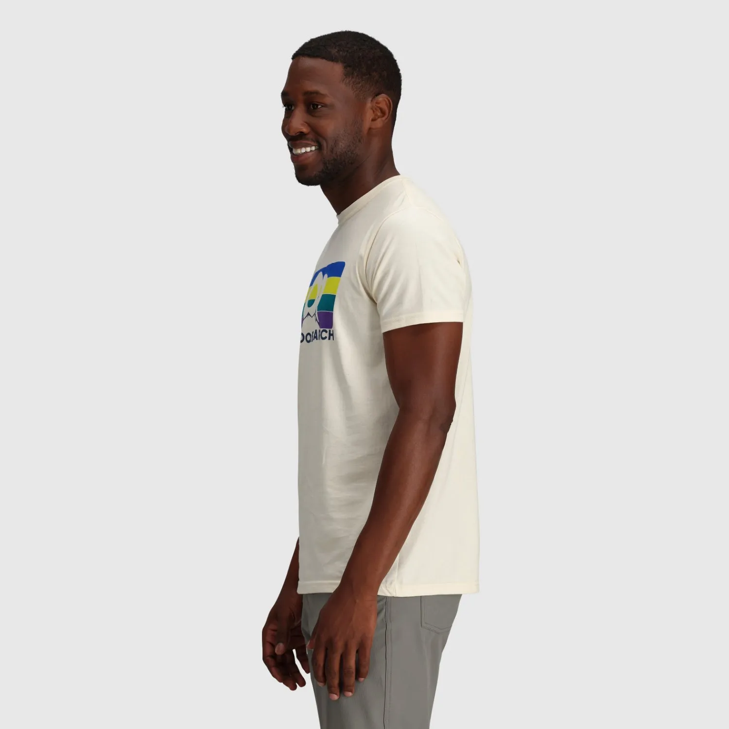 Outdoor Research Advocate Stripe Tee - Sand/Sulphur - Unisex (Size XL)