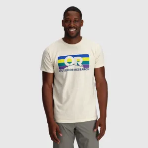 Outdoor Research Advocate Stripe Tee - Sand/Sulphur - Unisex (Size XL)